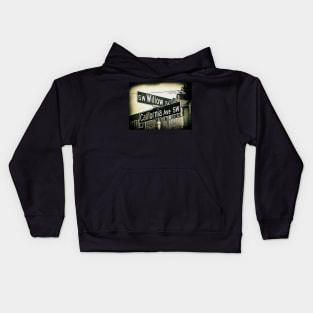 SW Willow Street & California Avenue SW, West Seattle, WA by Mistah Wilson Kids Hoodie